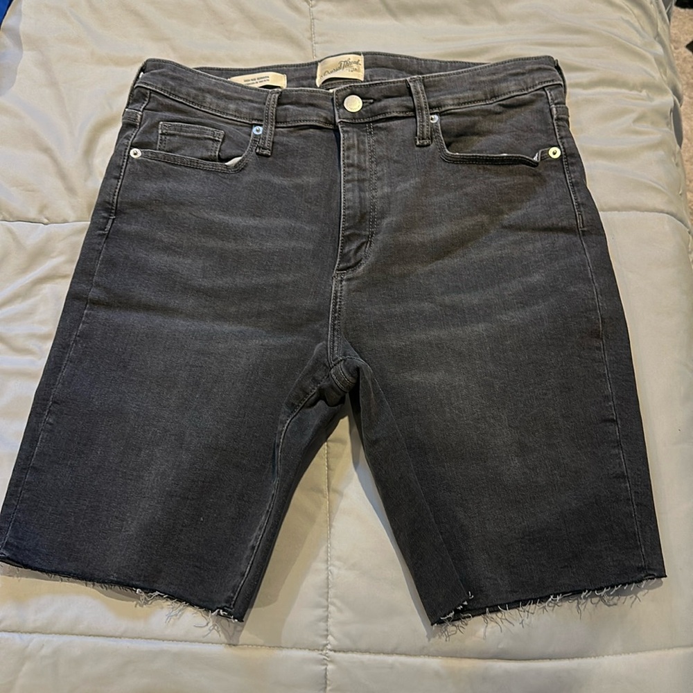 High Rise Bermuda Shorts